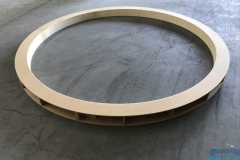 Circle frame for ceiling feature