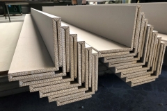 Double folded L shaped plasterboard profiles