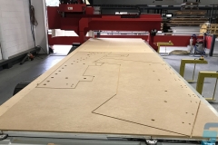 MDF templates for structural steel lift wells