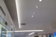 Plasterboard light trough bulkhead