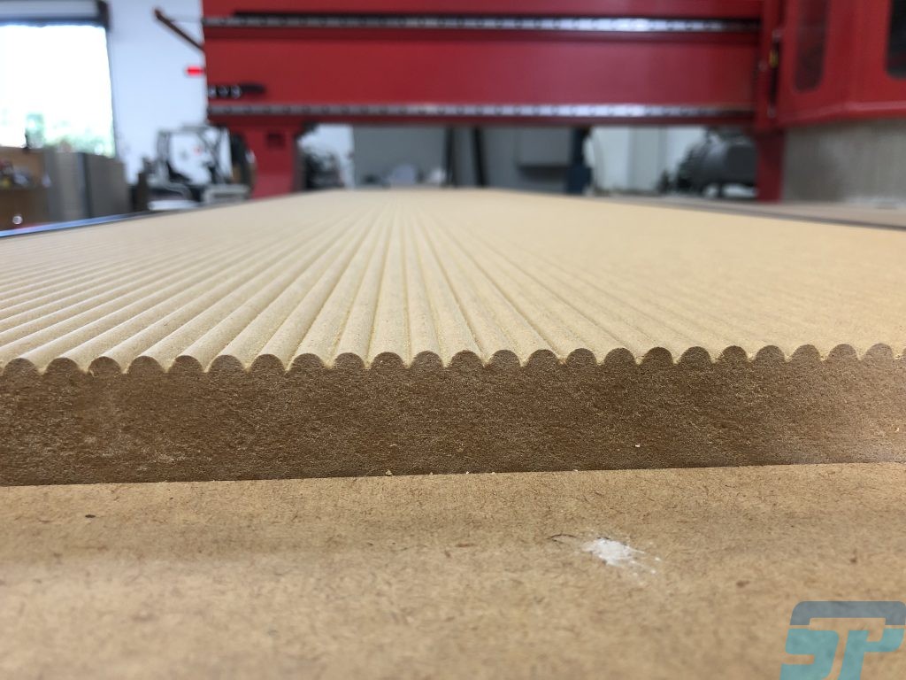 Ribbed MDF panels