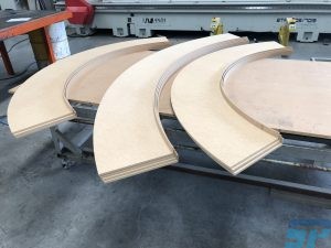MDF circles for a ceiling feature